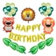 thumbnail image 2 of Globo Carta de cumpleaños Juego de globos de animales de dibujos animados Látex Látex Decoración de fiesta Adorno de bricolaje, 42 piezas, Tipo 1 Methold HA004102-01, 2 of 6