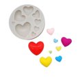 thumbnail image 3 of Moldes de silicona D, 3 moldes de silicona 3D con forma de corazón y oso, moldes para hornear DIY construidos para precisión, 3 of 8