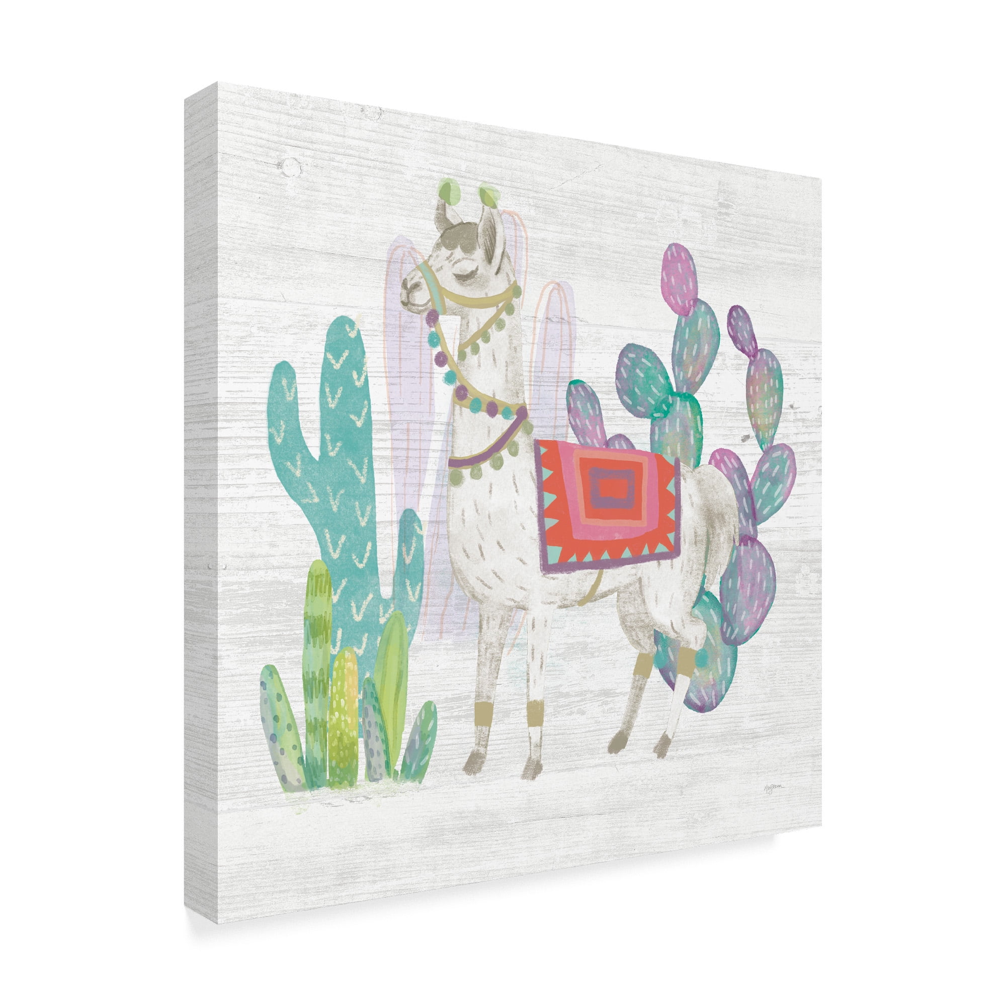Trademark Fine Art 'Lovely Llamas V' Canvas Art by Mary Urban