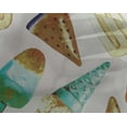 thumbnail image 5 of oneOone Georgette Viscose Off White Fabric Ice Cream Cone Sewing Craft Projects Fabric Prints By Yard 42 Inch Wide, 5 of 6