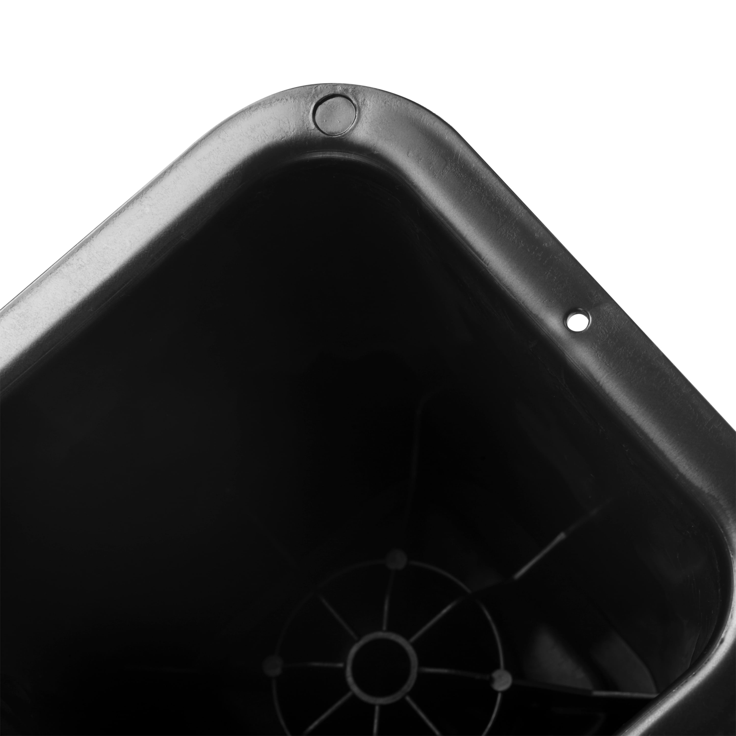 Simplify 6 inch Plastic Bed Risers with Wheel Caster Stabilizer, Black, 2.29 lb
