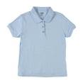 thumbnail image 3 of French Toast Girls School Uniform Short Sleeve Picot Collar Interlock Polo Shirt, 3 of 9