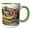 Green/White, variant on 3drose, Boats on Dal Lake. Rainawari, Srinagar, Jammu, Kashmir, India., 15oz Mug