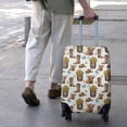 thumbnail image 3 of Highland Cow Barrel Boot Butterfly Pattern Luggage Cover Fashion Suitcase Cover Baggage Covers Fit 25-28 Inch Luggage (Go Travel), 3 of 5