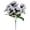 White, variant on 1-Bunch Artificial Pansies Flowers, 12.2" 5-Stem Silk Pansy Bouquet Faux Violas for Spring Window Box Cemetery Decor, White