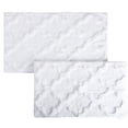 thumbnail image 3 of Somerset Home 2 Piece Bathroom Rug Set - 41x24.5 Inch and 34x21 Inch 100% Cotton Bath Mats (White), 3 of 4