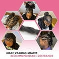 thumbnail image 5 of Blekii Pencil Size Human Hair Dreadlock Extensions 10pc- Full Handmade Locs for Women, Men & Kids, 5 of 7