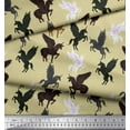 thumbnail image 2 of Soimoi Cotton Jersey Fabric Unicorn Animal Print Fabric by The Yard 58 Inch Wide, 2 of 3