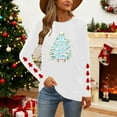 thumbnail image 5 of Craaazy Christmas Round Neck Long Sleeve Xmas Printed Shirts Funny Merry Christmas Sweatshirt Women's Tops Gifts, 5 of 9