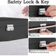 thumbnail image 4 of Jewelry Box Organizer, 2-Layer Lockable Jewelry Box, Soft Velvet Lining Ring Earrings Holder Necklace Bracelet Jewelry Display Storage Case Gift for W, 4 of 5