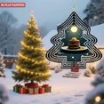 thumbnail image 2 of Metal Hanging Christmas Tree Wind Decorations - Intricate Patterns & Glowing Effects for Festive Yard & Garden Spinners, 2 of 7