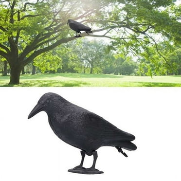 Plastic Crow Hunting Decoys Garden Bird Deter Scarer Scarecrow Mice Pest Control Deterrent Repeller Decor for Bird Control