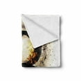 thumbnail image 2 of Letter B Soft Flannel Fleece Throw Blanket, Language Flames Uppercase Wild Hot Blurry Effects Image Typography, Cozy Plush for Indoor and Outdoor Use, 60" x 80", Orange Black Tan, by Ambesonne, 2 of 6