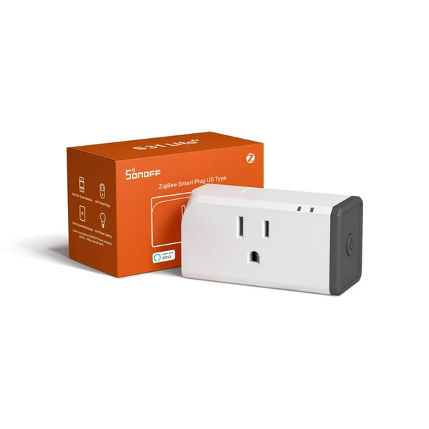 SONOFF S31 Lite Mini Zigbee Smart Plug Works with SmartThings, ETL FCC  Listed Smart Outlets,Smart Home 2Packs 