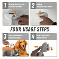 thumbnail image 5 of YITUMU Pet Spray Comb Multi-function Cat Comb Dog Comb Pet One Button Hair Floating Household Cleaning Hair Removal Comb USB Charging, White, 5 of 8