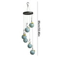 thumbnail image 3 of RBCKVXZ Upgraded Wind Chimes Hummingbird Feeders for Outdoors, Hanging Ant and Bee Proof, Glass Hummingbird Feeders for Garden, Yard, Patio Decor - Gifts (6 Balls, Mixed Colors), 3 of 9