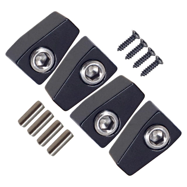 Xuanheng 4 Pieces Guitar String Lock Professional for Instrument Electric Guitar Accs Black