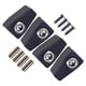 thumbnail image 1 of 4x Bloqueo de cuerdas de guitarra con tornillos Fuerte Reemplaza piezas Bloqueo de cuerdas de bloque de latón Negro, 1 of 9