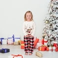 thumbnail image 2 of Conjunto de pijama de manga larga para padres e hijos, trajes de moda para Familia, Feliz Año Nuevo, alces navideños impresos, 2022, 2 of 4