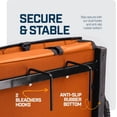 thumbnail image 7 of Folding Reclining Stadium Seat with Back Support for Bleachers 3 Reclining Positions Portable Outdoor Chair with Pockets, 7 of 7