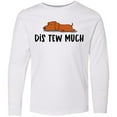 thumbnail image 3 of Inktastic Napping Dis Tew Much Daschund Weiner Dog Brown Long Sleeve Youth T-Shirt, 3 of 5