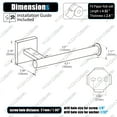 thumbnail image 2 of KOKOSIRI Toilet Paper Holder Tissue Paper Dispenser for Bathroom Toilet Roll Holder Wall Mounted, Brushed Gold Stainless Steel B2008BG, 2 of 6