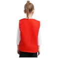 thumbnail image 4 of Zaldita Kids Volunteer Activities Outdoor Vest Button Up Waistcoat Boys Girls Waitress Uniform Red 14-15, 4 of 7