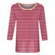 thumbnail image 5 of Camisetas casuales de manga 3/4 para mujer Tops con cuello redondo Rojo/2XL, 5 of 5