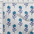 thumbnail image 3 of oneOone Silk Tabby Medium Blue Fabric Floral Diy Clothing Quilting Fabric Print Fabric By Yard 42 Inch Wide, 3 of 4