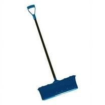 Snow Shovel, 22 1/4 in W x Aluminum, Plastic Blade, 45 in L Steel Handle