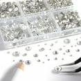 thumbnail image 2 of Beadsland Flatback Rhinestones with Wax Pencil and Tweezer Kit (8300 Piece), 2 of 4