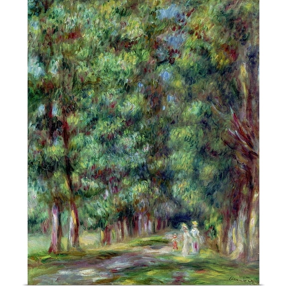 Great BIG Canvas | Rolled Pierre Auguste (1841-1919) Renoir Poster Print entitled Path in a Wood, 1910
