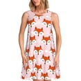 thumbnail image 1 of Disketp cute fox pink para Vestido sin Mangas para Mujeres, Vestidos de Verano para Mujeres, Casual y Holgado para la Playa, 1 of 7