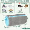 thumbnail image 5 of Shoe Washing Machine Bag - Set of 2 Shoe Washing Bags, 360° Deep Clean Shoes Laundry Bag, Reusable Shoe Bag for Washing Machine, Sneaker washing machine bags, Yellow, 5 of 6