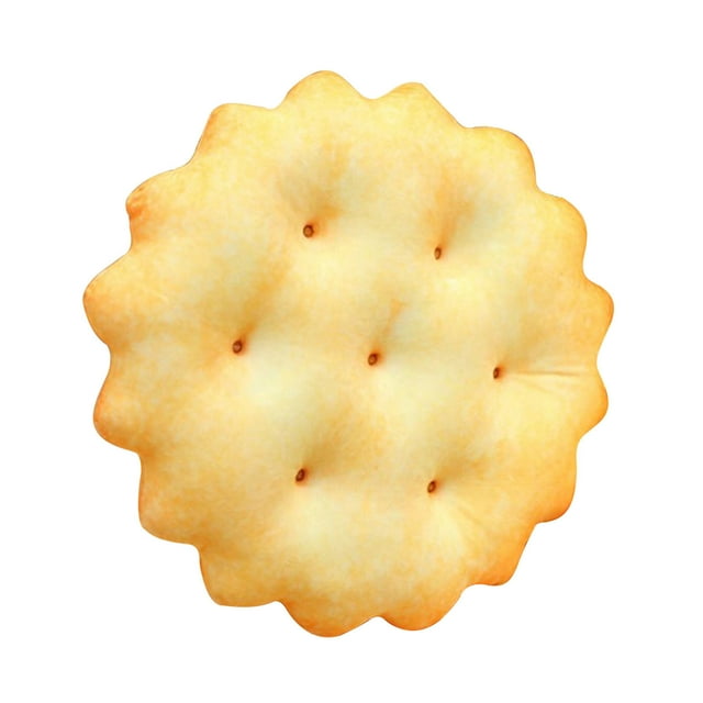 Fiudx Cojín En Forma de Galleta, Relleno de Algodón Suave, Colorido y Cómodo, Decoración Original para Sofás y Suelos, Versátil para Salón U Oficina, Tamaño Redondo de 15,75 Pulgadas.