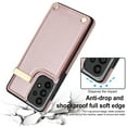thumbnail image 5 of ELEHOLD Leather Wallet Case for Samsung Galaxy A52 5G Premium Leather Material with Organ Card Slots Holders Full Body Protection Shockproof Anti-Fingerprint Purse Case,rosegold, 5 of 6