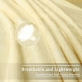 thumbnail image 3 of PiccoCasa All Season Lightweight Plush Fleece Blanket Soft Warm Flannel Bed Blanket Beige Queen (90"x90"), 3 of 6