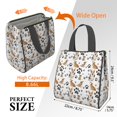 thumbnail image 3 of Corgi Dog and Footprints Insulated Lunch Bag for Women & Adults,Large Portable Soft Cooler Lunch Bag,Thermal Food Storage Tote with Pearl Cotton,8.66L,8.75x5.75x9.5 Inch, 3 of 6