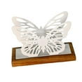 thumbnail image 3 of CoudarTitie Butterfly Napkin Holder for Table Countertop Organizer Freestanding Metal Tissue White, 3 of 9