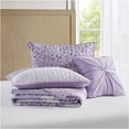 thumbnail image 3 of JERFIT 4-Piece Full/Queen Floral Seersucker Bedding Set with Quilt, Shams & Decorative Pillow, Wrinkle-Resistant Microfiber, Farmhouse Chic, 3 of 10