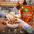 thumbnail image 2 of NUTJOI Roasted Chestnuts Ready to Eat, Peeled & Cooked Whole Chestnuts, Vegan & Gluten-Free Snack, 3.5 oz (Pack of 12), 2 of 5