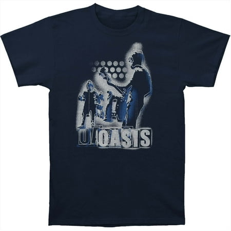 oasis navy band shirt