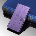 thumbnail image 5 of Funda tipo libro de piel premium, compatible con iPhone, morado claro Adepaton FRWJ-SY220-12, 5 of 5
