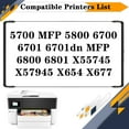 thumbnail image 2 of 213X W2130X W2131X W2132X W2133X Toner Cartridge, Compatible for HP 5700 MFP 5800 6700 6701 6701dn MFP 6800 6801 X55745 X57945 X654 X677 Printers, 2 of 7