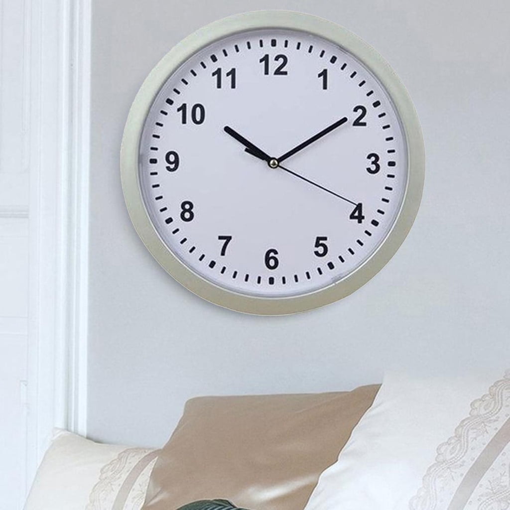 Newxiaaa Calendar Clock Level 5 Auto Dimmable, Auto Set Digital Clock With Date And Day Wall Clocks Battery Operated Decorative Portable Large Wall Clock, For Back To School Season (color)