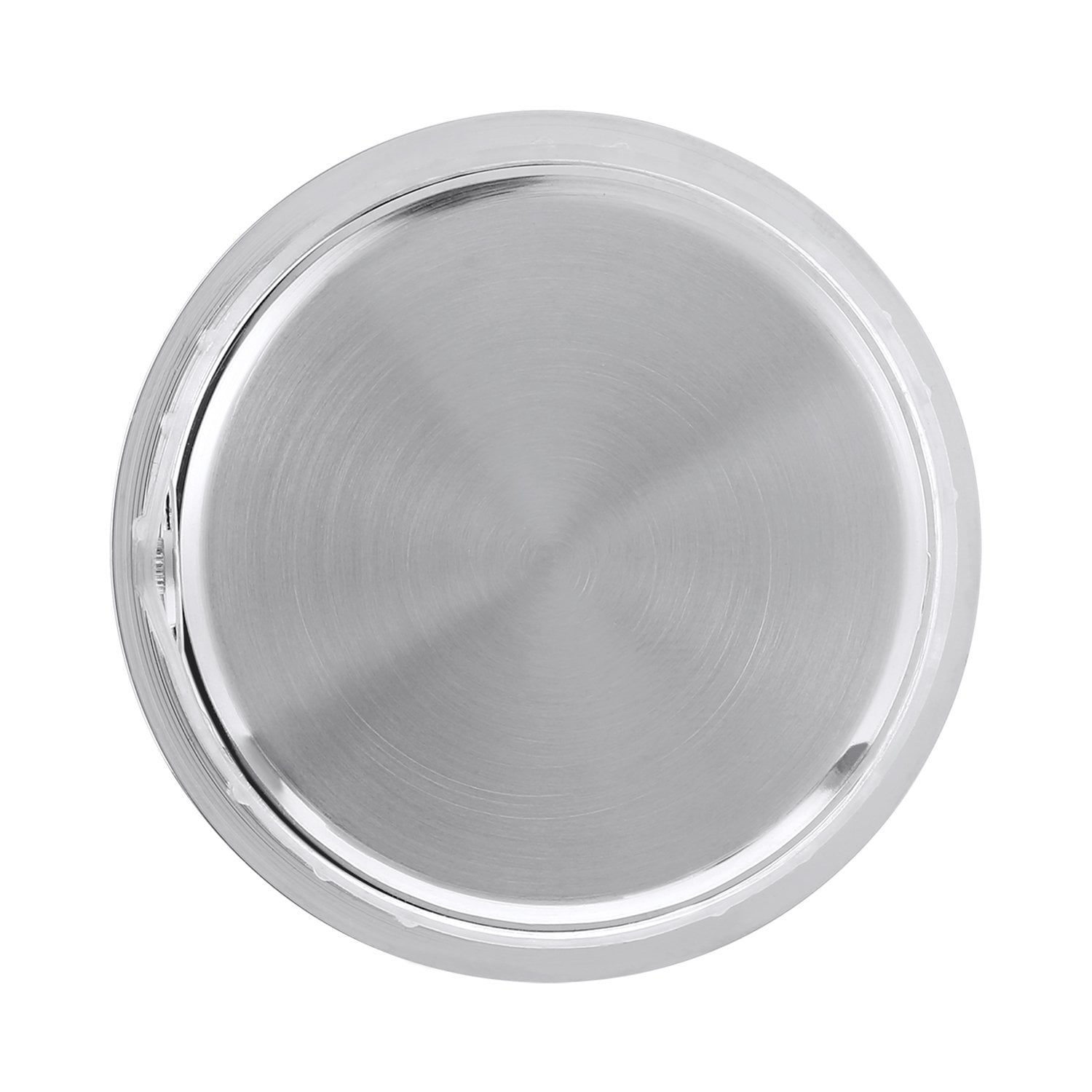 Zinc-alloy Metal Case 2-1/8 Inch Arabic Numeral Plata White Face 55 mm Quartz Clock Insert 