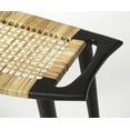 thumbnail image 3 of Butler Specialty Foot Stool In Black And Natural, 3 of 4