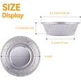 thumbnail image 2 of 4 Inch Aluminum Foil Mini Pie Pans -100Pcs Disposable Small Pie Tins For Bakeries, Cafes, Restaurants - Durable Mini Foil Pans for Pie, Fruit Tarts, Quiche, 2 of 6