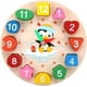 thumbnail image 2 of Reloj de madera para clasificar formas, colores, enseñar la hora, apilar, clasificar, juego de rompecabezas, juguete educativo de aprendizaje temprano para niños, rompecabezas, 2 of 4