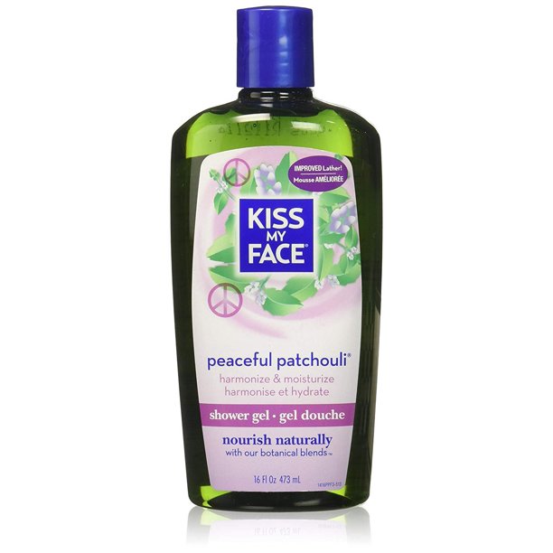 Kiss My Face: Bath & Shower Gel, Peaceful Patchouli 16 oz ...